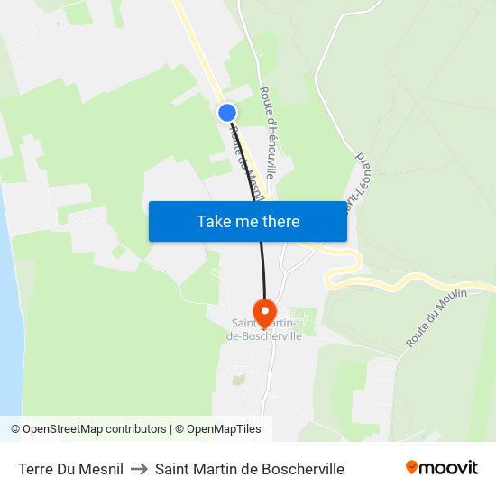 Terre Du Mesnil to Saint Martin de Boscherville map