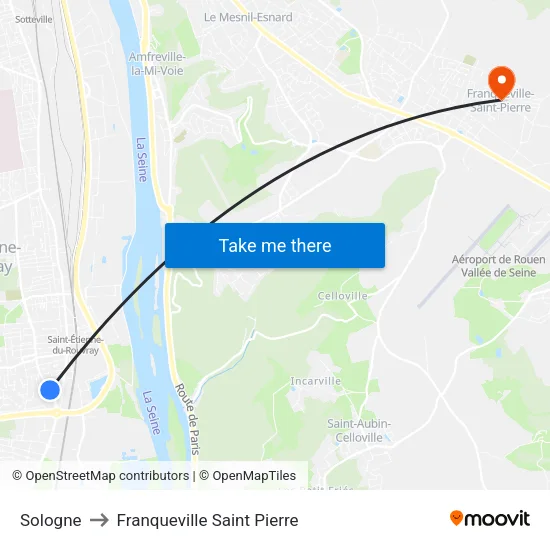 Sologne to Franqueville Saint Pierre map