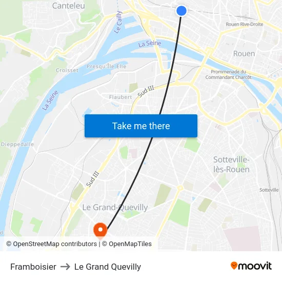 Framboisier to Le Grand Quevilly map