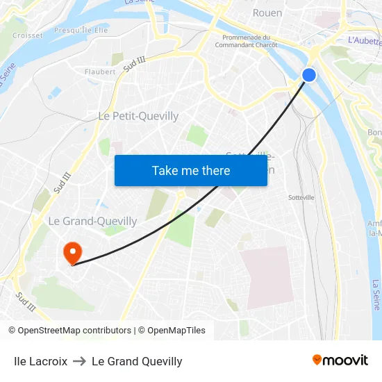 Ile Lacroix to Le Grand Quevilly map