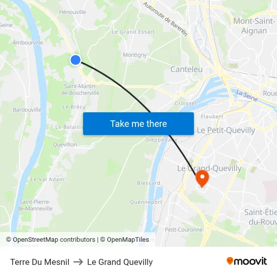 Terre Du Mesnil to Le Grand Quevilly map