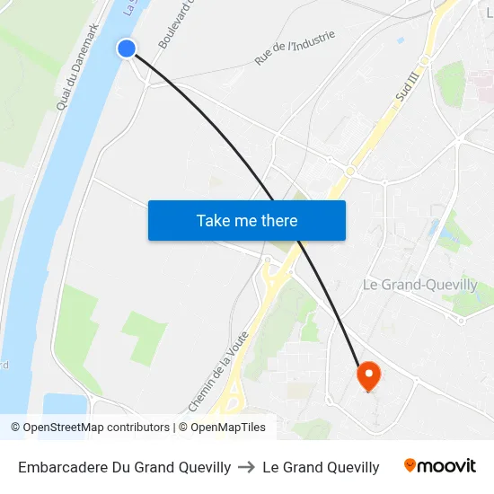 Embarcadere Du Grand Quevilly to Le Grand Quevilly map