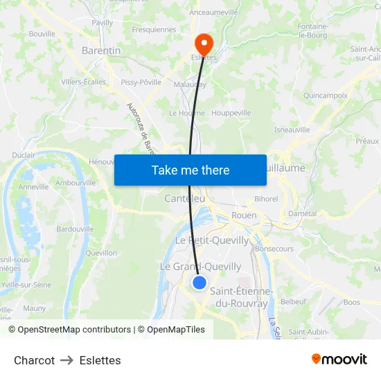 Charcot to Eslettes map