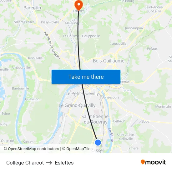 Collège Charcot to Eslettes map