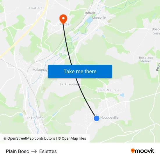 Plain Bosc to Eslettes map