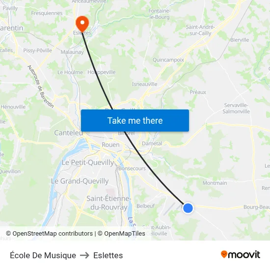 École De Musique to Eslettes map