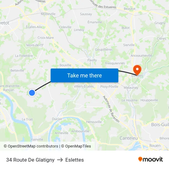 34 Route De Glatigny to Eslettes map