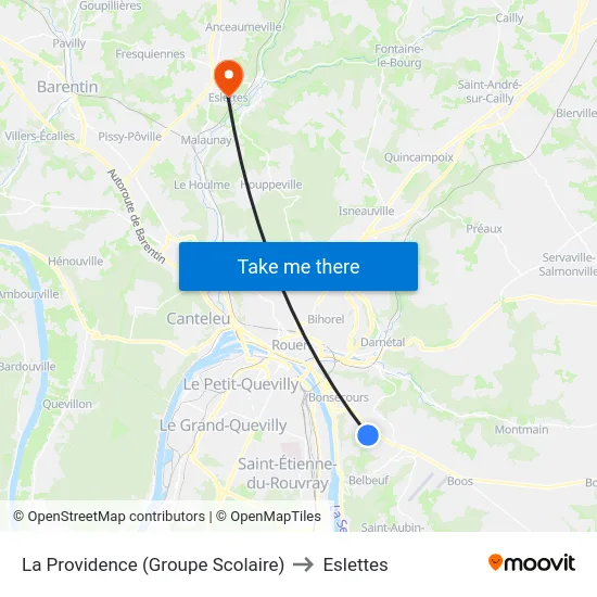 La Providence (Groupe Scolaire) to Eslettes map