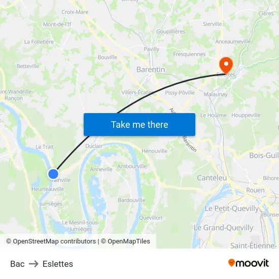 Bac to Eslettes map