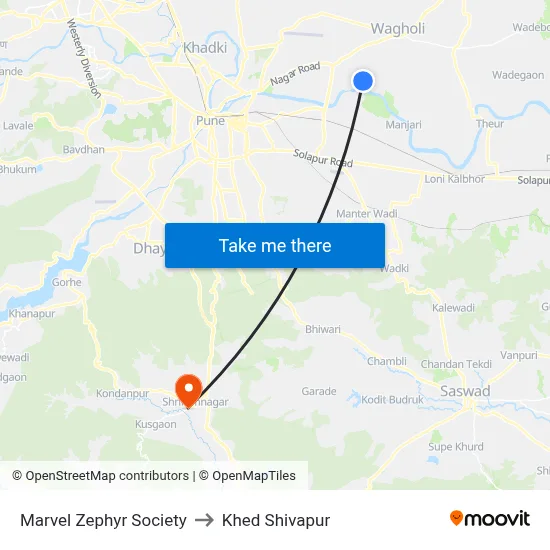 Marvel Zephyr Society to Khed Shivapur map