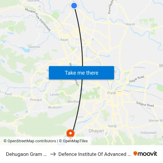 Dehugaon Gram Panchayat to Defence Institute Of Advanced Technology Diat map