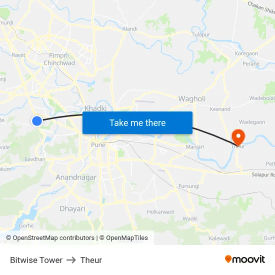 Bitwise Tower to Theur map