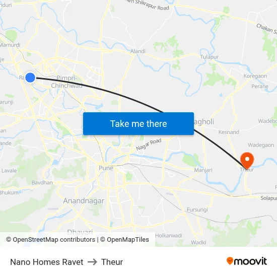 Nano Homes Ravet to Theur map