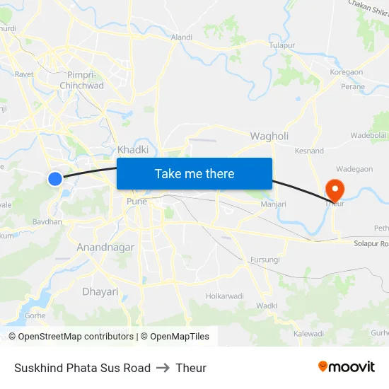 Suskhind Phata Sus Road to Theur map