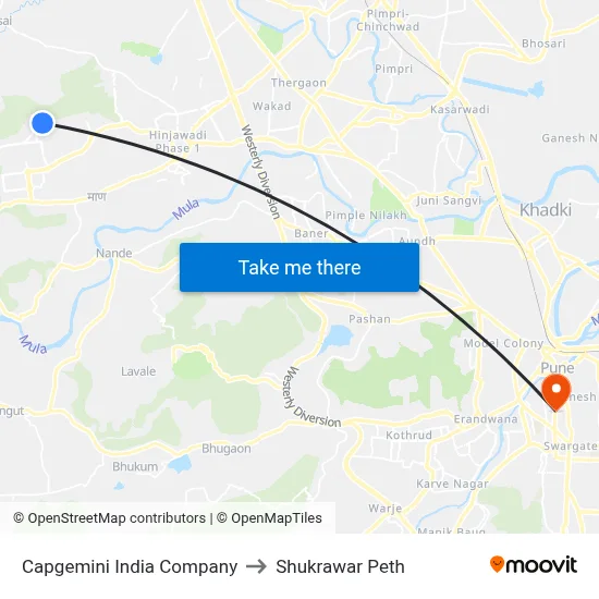 Capgemini India Company to Shukrawar Peth map