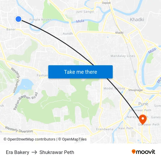 Era Bakery to Shukrawar Peth map