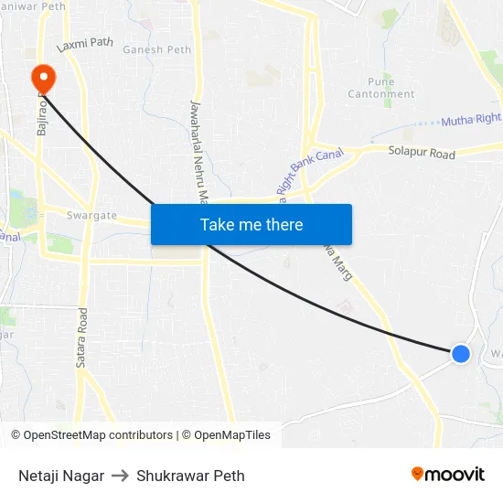 Netaji Nagar to Shukrawar Peth map