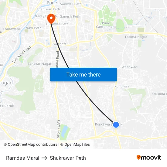 Ramdas Maral to Shukrawar Peth map