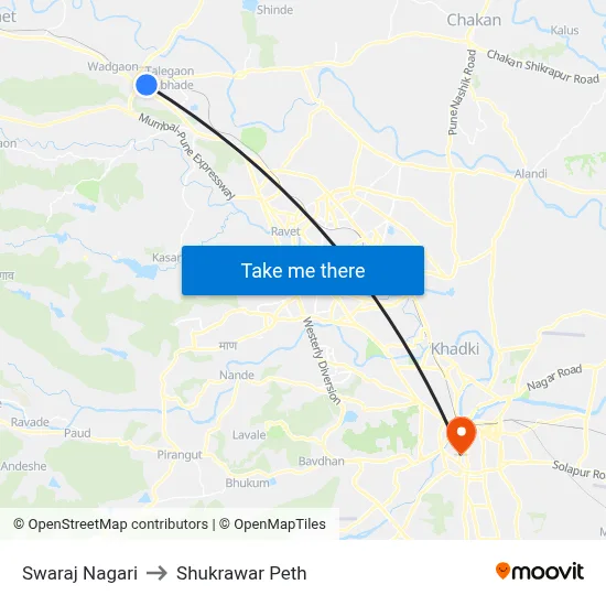 Swaraj Nagari to Shukrawar Peth map