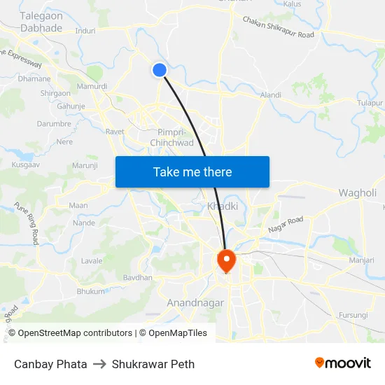 Canbay Phata to Shukrawar Peth map