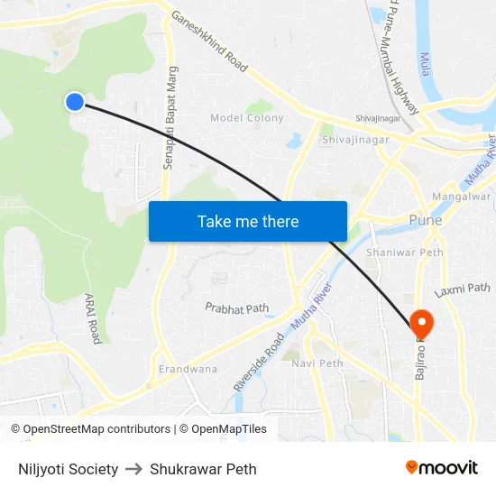 Niljyoti Society to Shukrawar Peth map