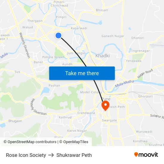Rose Icon Society to Shukrawar Peth map