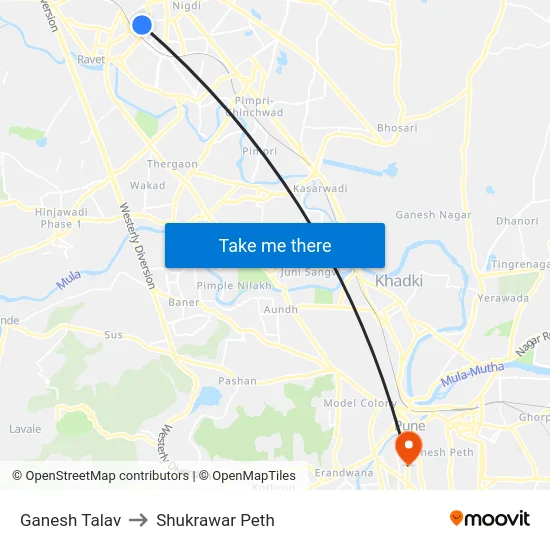 Ganesh Talav to Shukrawar Peth map