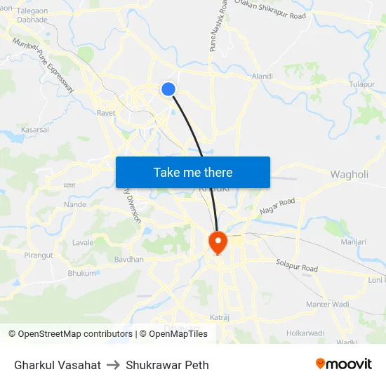 Gharkul Vasahat to Shukrawar Peth map