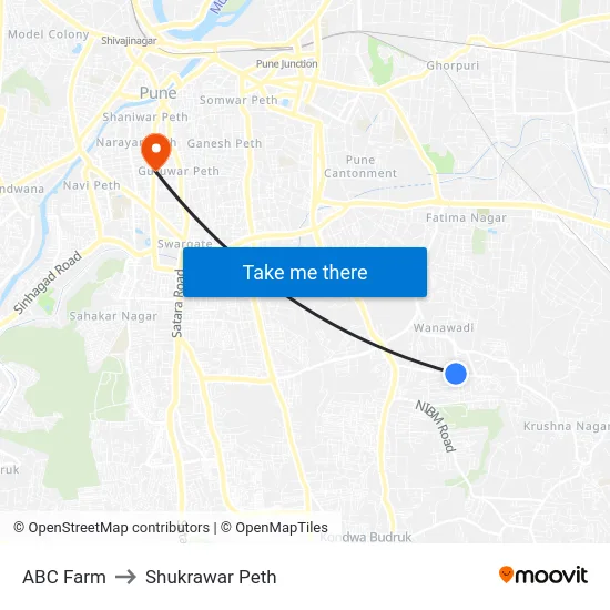 ABC Farm to Shukrawar Peth map
