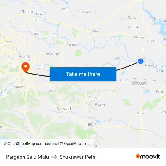 Pargaon Salu Malu to Shukrawar Peth map