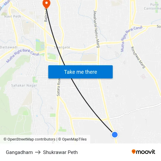 Gangadham to Shukrawar Peth map