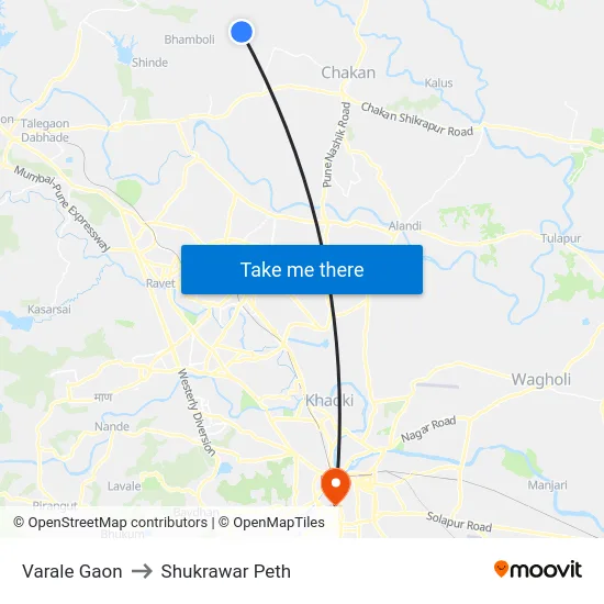 Varale Gaon to Shukrawar Peth map