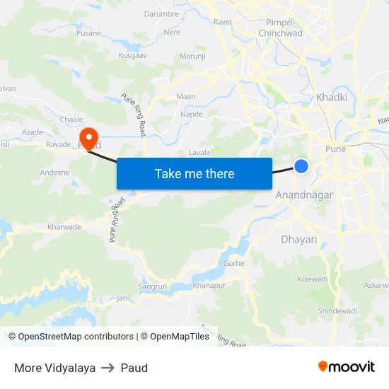 More Vidyalaya to Paud map
