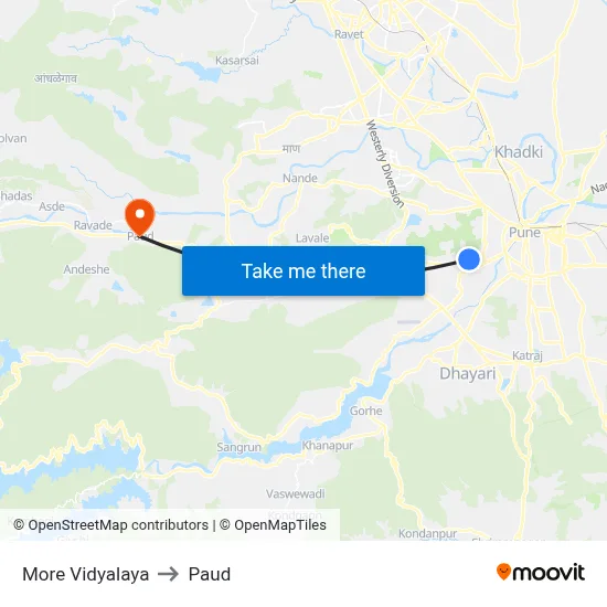 More Vidyalaya to Paud map