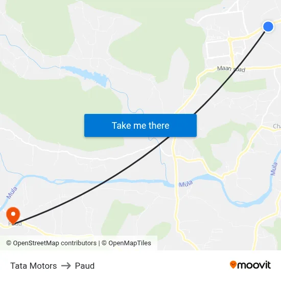 Tata Motors to Paud map