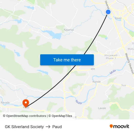 GK Silverland Society to Paud map