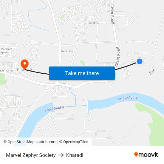 Marvel Zephyr Society to Kharadi map