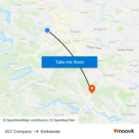 DLF Company to Ketkawale map