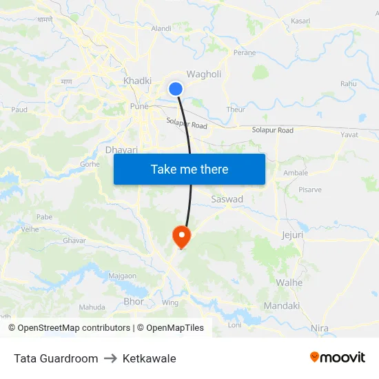 Tata Guardroom to Ketkawale map