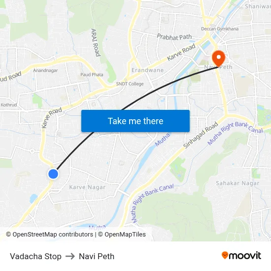 Vadacha Stop to Navi Peth map