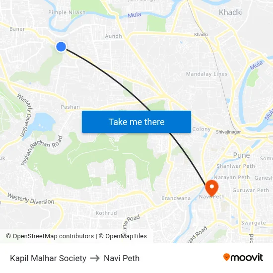 Kapil Malhar Society to Navi Peth map