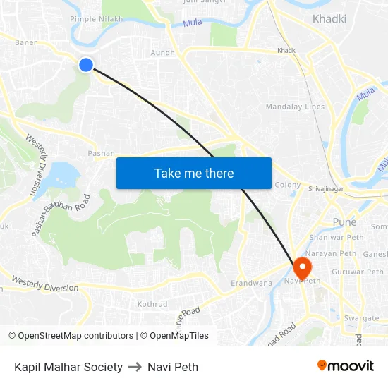 Kapil Malhar Society to Navi Peth map
