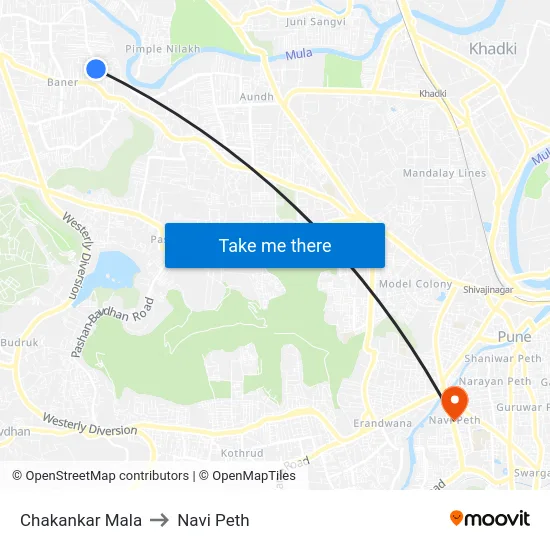 Chakankar Mala to Navi Peth map