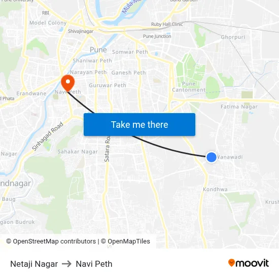 Netaji Nagar to Navi Peth map