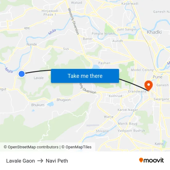 Lavale Gaon to Navi Peth map