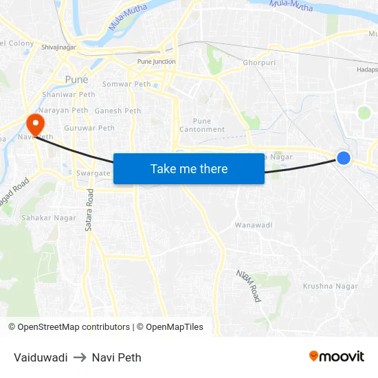 Vaiduwadi to Navi Peth map