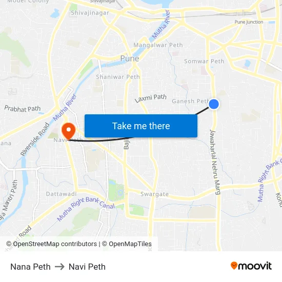 Nana Peth to Navi Peth map