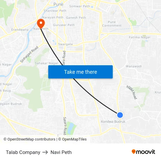 Talab Company to Navi Peth map