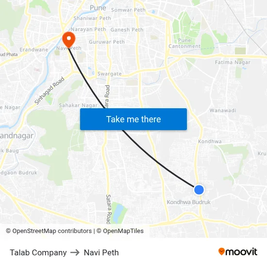 Talab Company to Navi Peth map