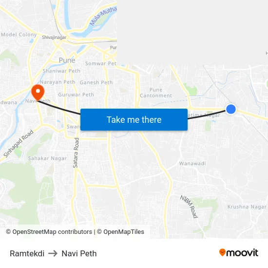 Ramtekdi to Navi Peth map